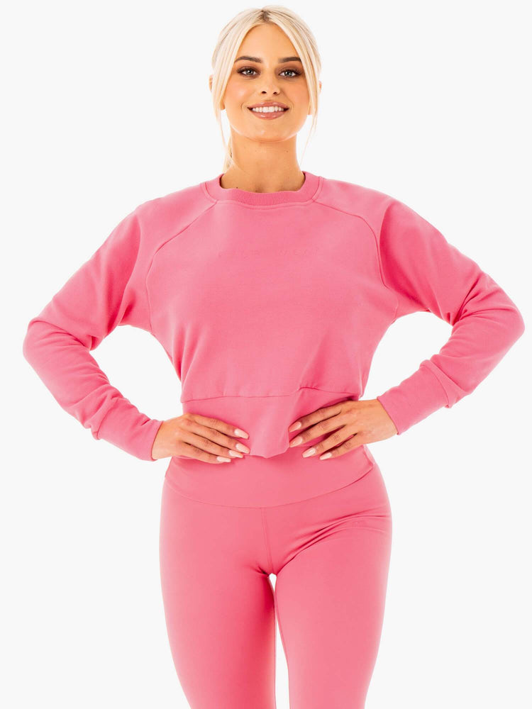 Suéteres Ryderwear Motion Mujer Rosas | GSRXN0679