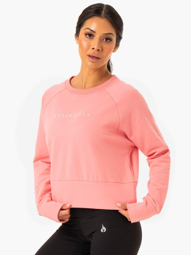 Suéteres Ryderwear Motion Mujer Rosas | OFAIU7023