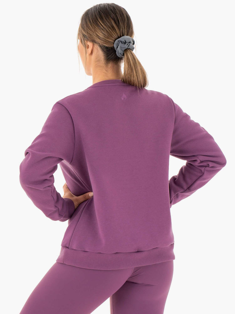 Suéteres Ryderwear Motion Oversized Mujer Morados | LFAKU1430