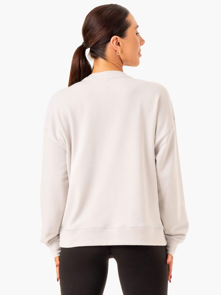 Suéteres Ryderwear Recover Ligeros Mujer Grises | LOUTZ6375