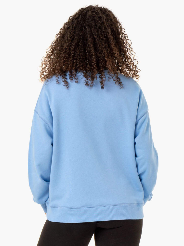 Suéteres Ryderwear Recover Ligeros Mujer Azules | XUZSJ5039