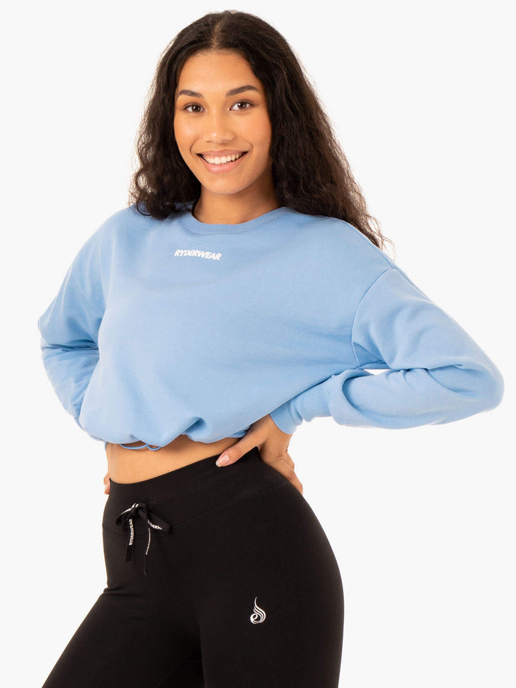 Suéteres Ryderwear Replay Mujer Azules | XUWHE2913