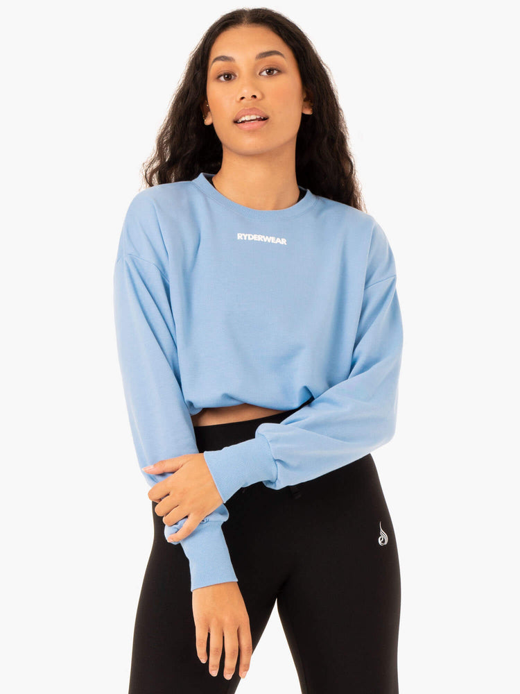 Suéteres Ryderwear Replay Mujer Azules | XUWHE2913