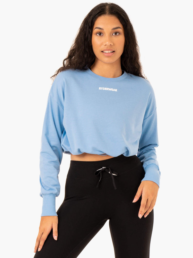 Suéteres Ryderwear Replay Mujer Azules | XUWHE2913