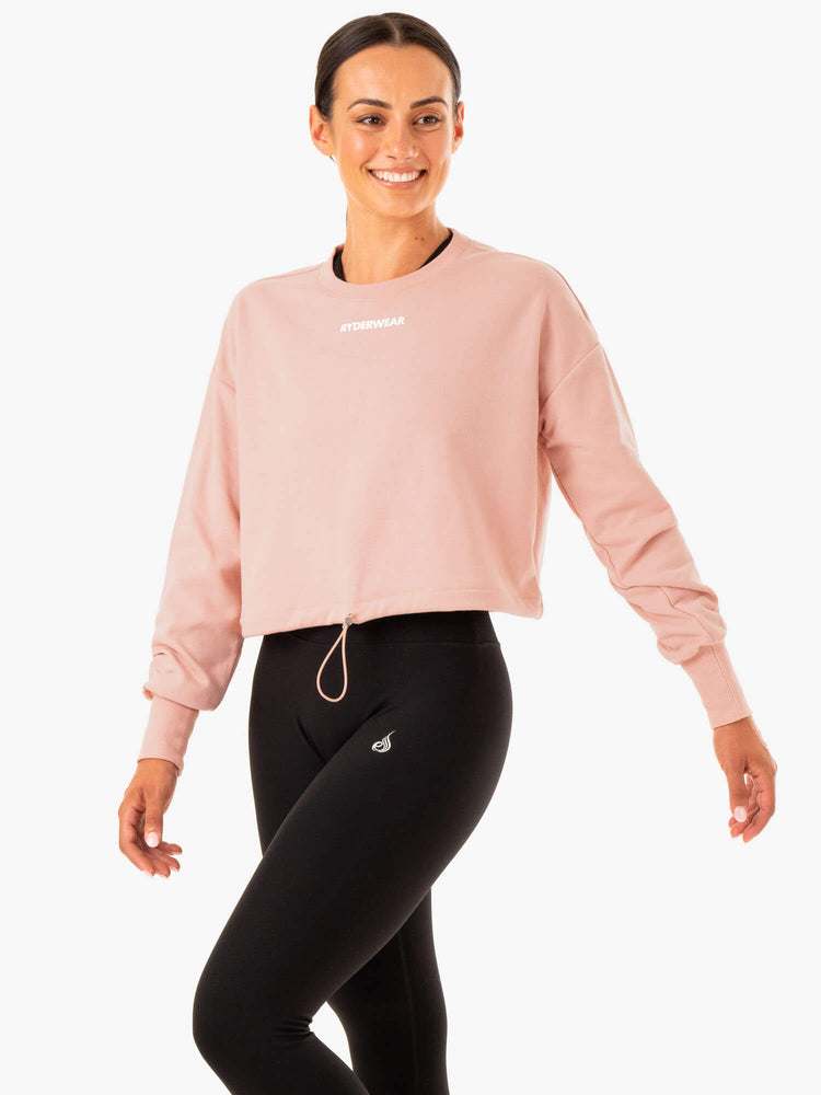 Suéteres Ryderwear Replay Mujer Beige | IBHTY0426
