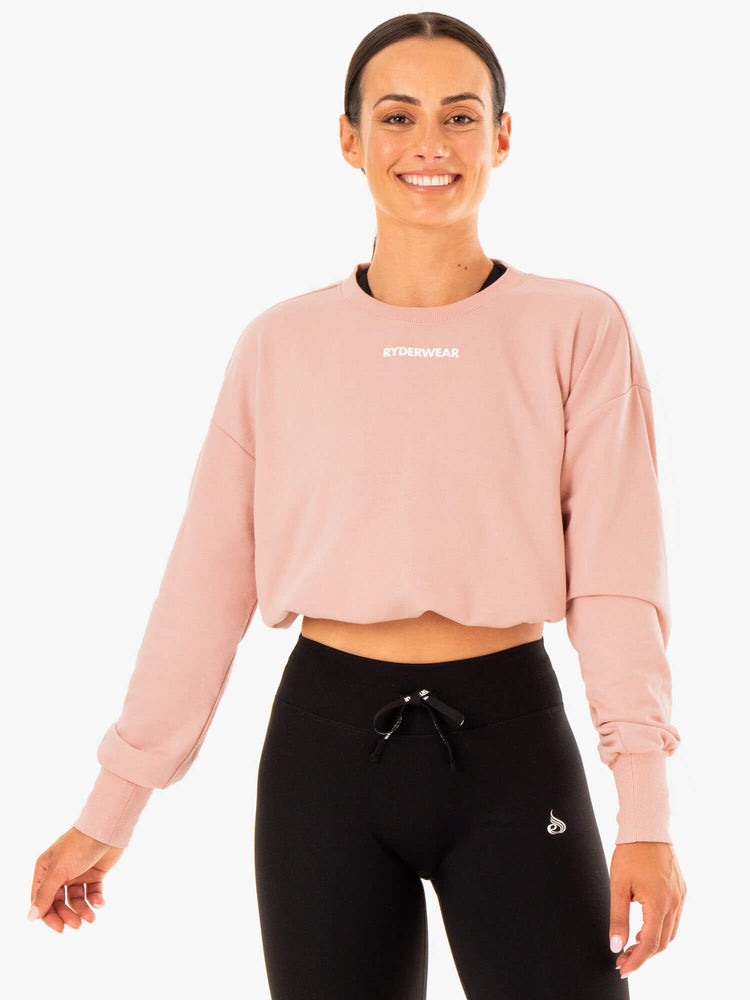 Suéteres Ryderwear Replay Mujer Beige | IBHTY0426