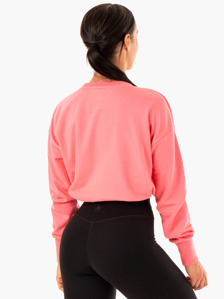Suéteres Ryderwear Replay Mujer Coral | PQDEC7215