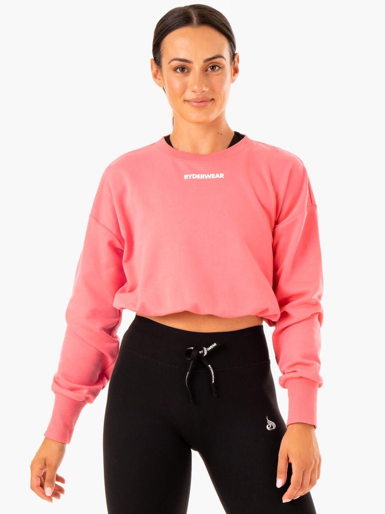Suéteres Ryderwear Replay Mujer Coral | PQDEC7215