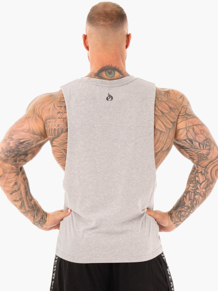 Tank Top Ryderwear Active Algodon Baller Hombre Grises | ITVOM4293