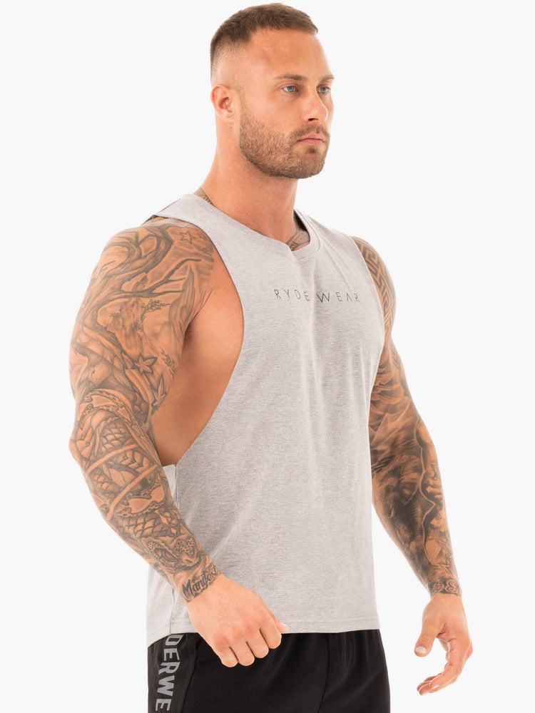 Tank Top Ryderwear Active Algodon Baller Hombre Grises | ITVOM4293