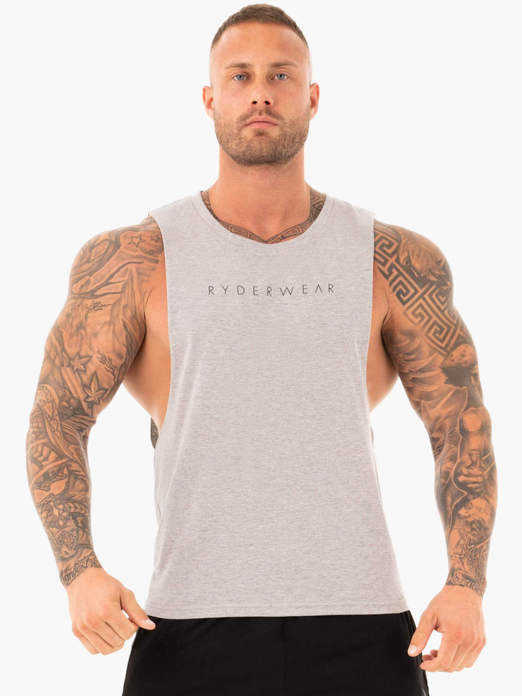 Tank Top Ryderwear Active Algodon Baller Hombre Grises | ITVOM4293