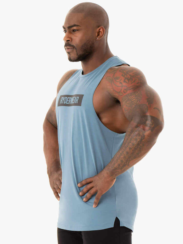 Tank Top Ryderwear Base Baller Hombre Azules | OYCGA8153
