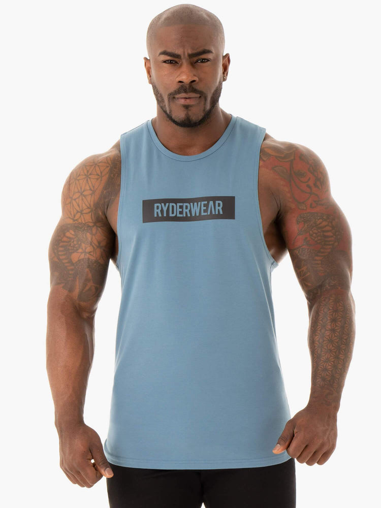 Tank Top Ryderwear Base Baller Hombre Azules | OYCGA8153