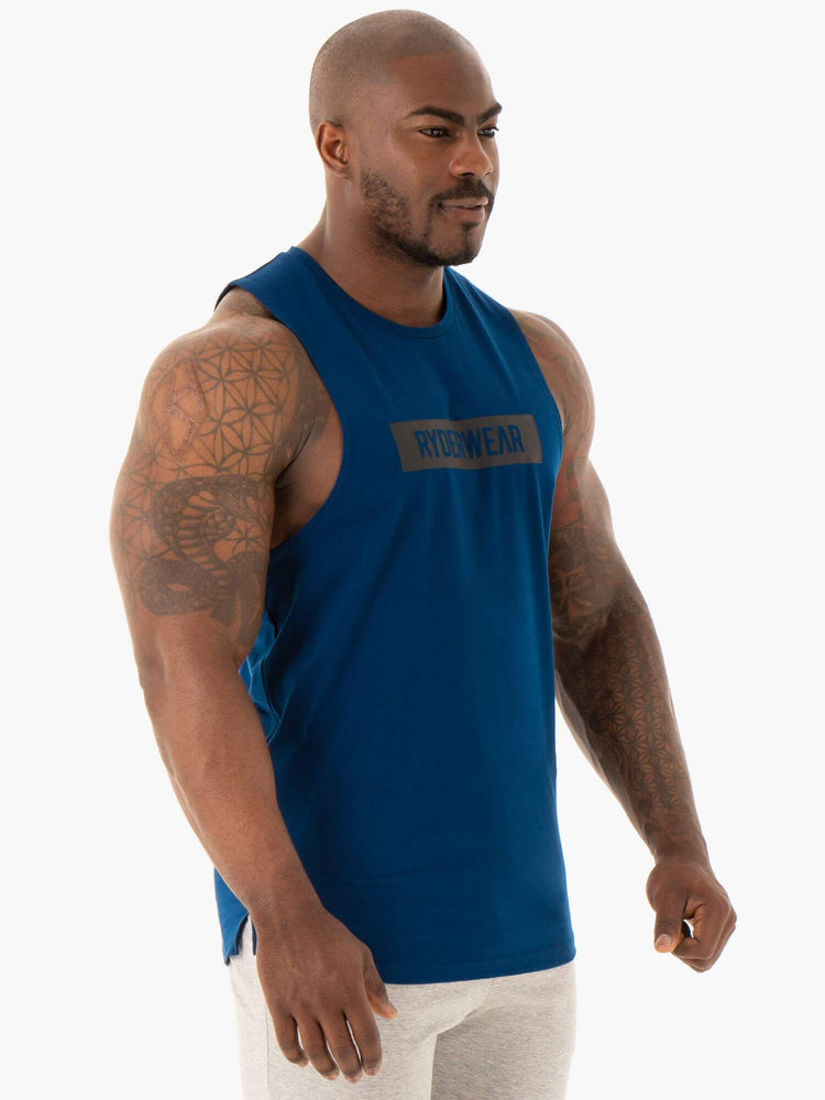 Tank Top Ryderwear Base Baller Hombre Azul Marino | WREYZ0679