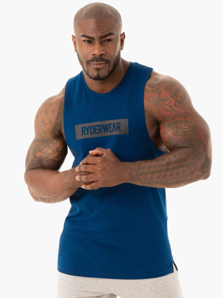 Tank Top Ryderwear Base Baller Hombre Azul Marino | WREYZ0679