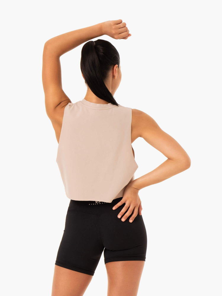 Tank Top Ryderwear Base Muscle Mujer Marrom Claro | NEOFA4315