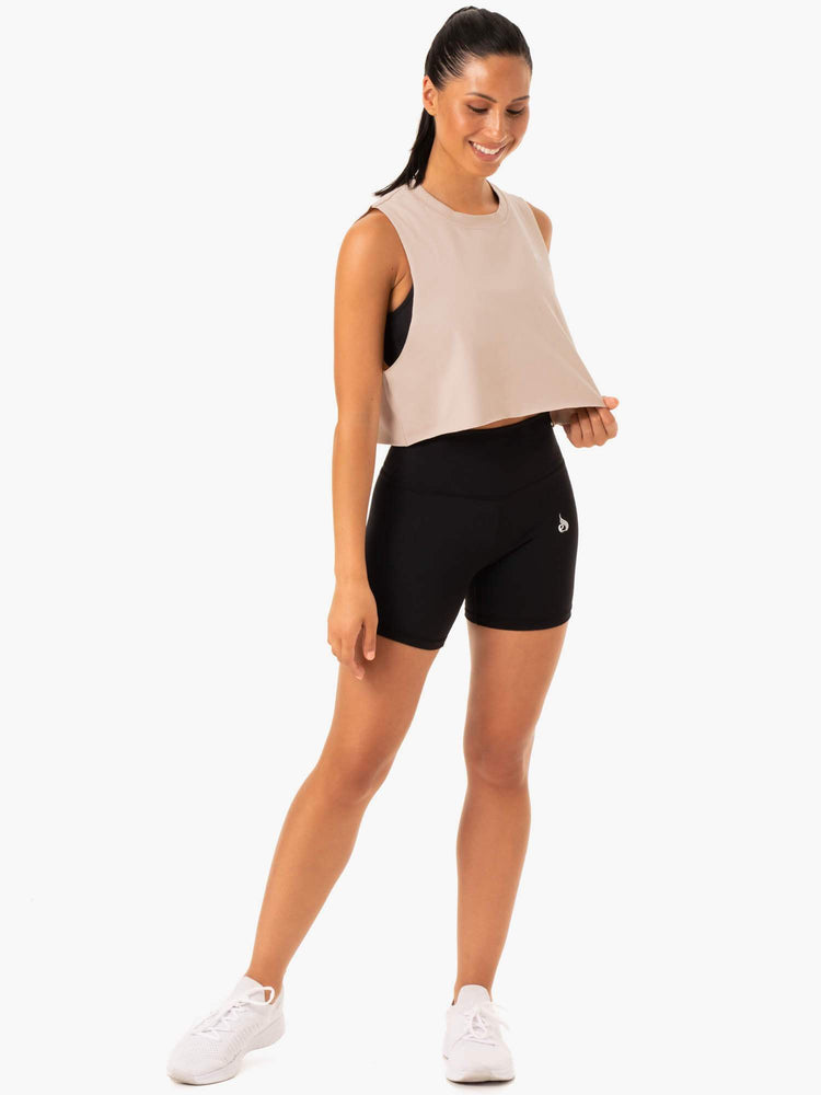 Tank Top Ryderwear Base Muscle Mujer Marrom Claro | NEOFA4315