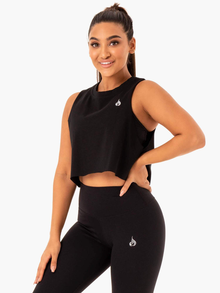 Tank Top Ryderwear Base Muscle Mujer Negros | NFAKB6048