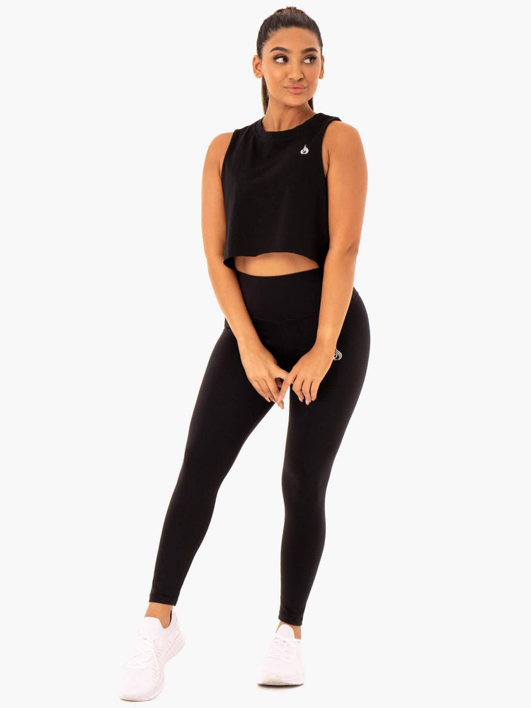 Tank Top Ryderwear Base Muscle Mujer Negros | NFAKB6048