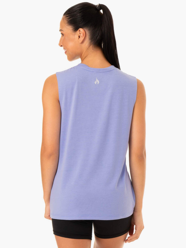 Tank Top Ryderwear Base Regular Cut Mujer Morados | HWOZK2501