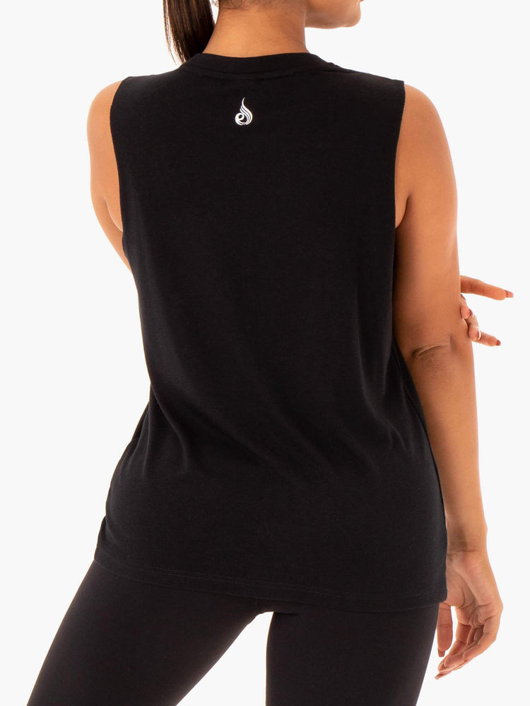 Tank Top Ryderwear Base Regular Cut Mujer Negros | JGMWF8659