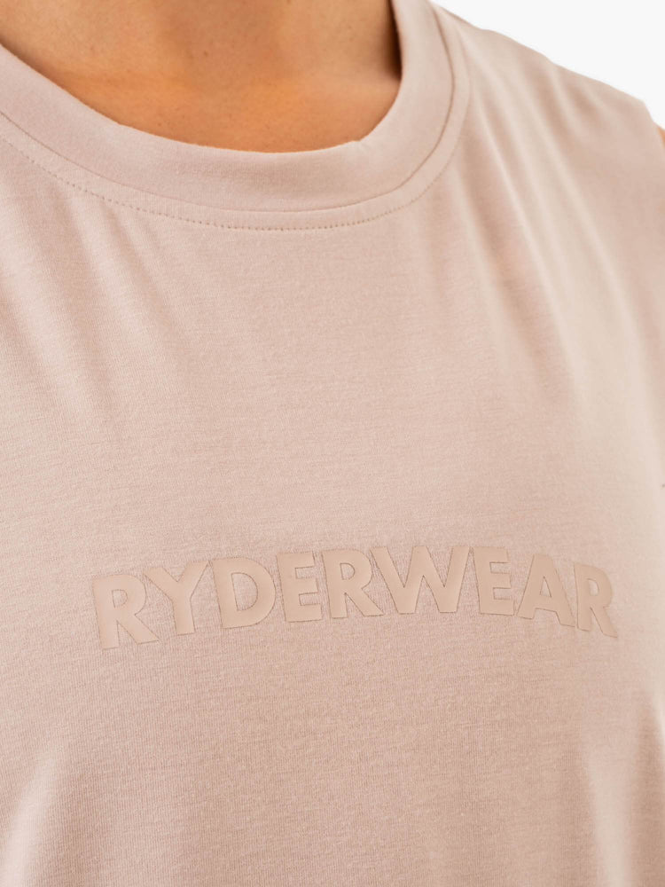 Tank Top Ryderwear Base Regular Cut Mujer Marrom Claro | NEIPK9507