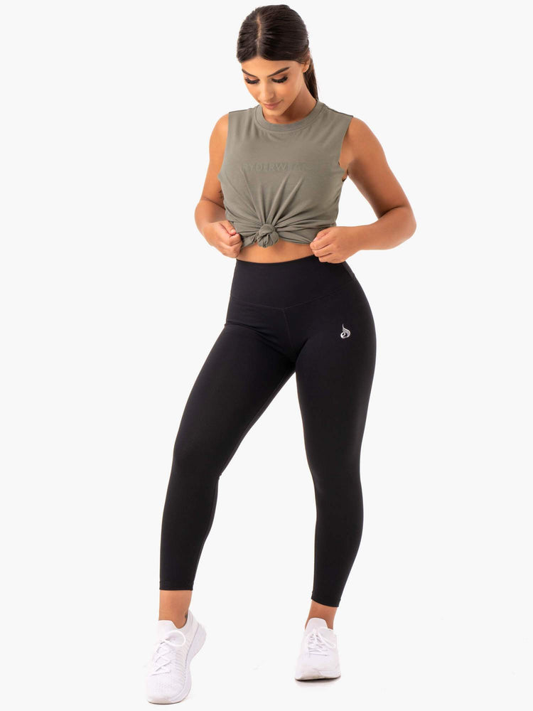 Tank Top Ryderwear Base Regular Cut Mujer Kaki | XMVUQ8291