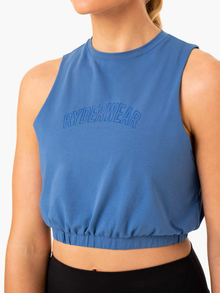 Tank Top Ryderwear Boxer Muscle Mujer Azules | TOICQ1852