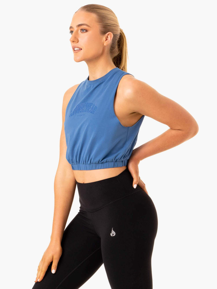 Tank Top Ryderwear Boxer Muscle Mujer Azules | TOICQ1852