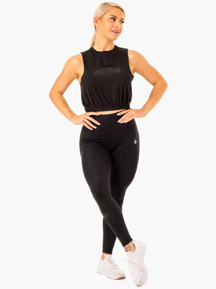 Tank Top Ryderwear Boxer Muscle Mujer Negros | FDPAY0179