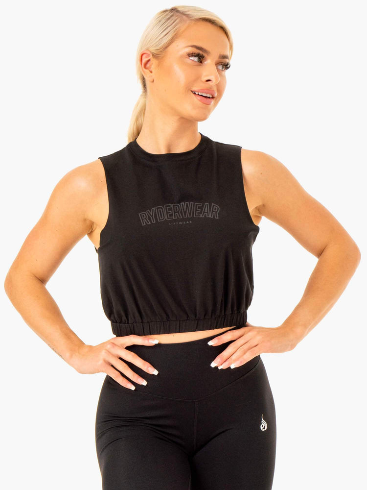 Tank Top Ryderwear Boxer Muscle Mujer Negros | FDPAY0179