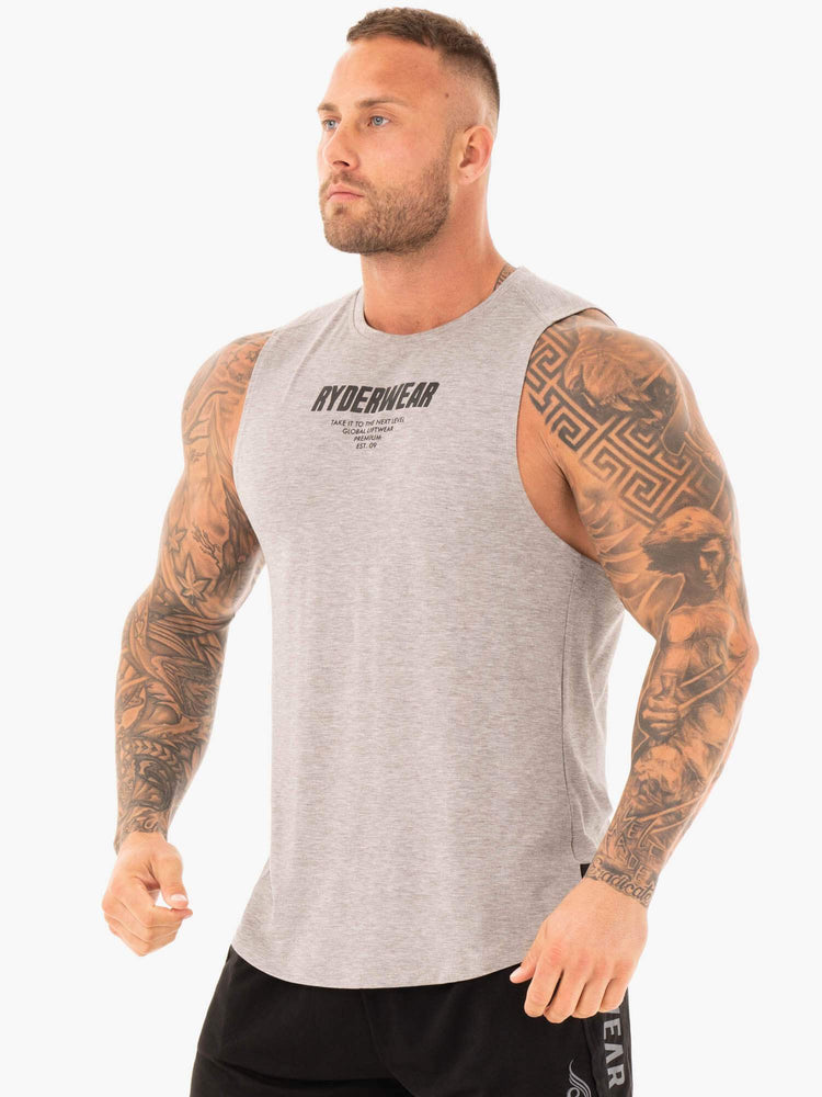 Tank Top Ryderwear Core Baller Hombre Grises | GZOTA7061