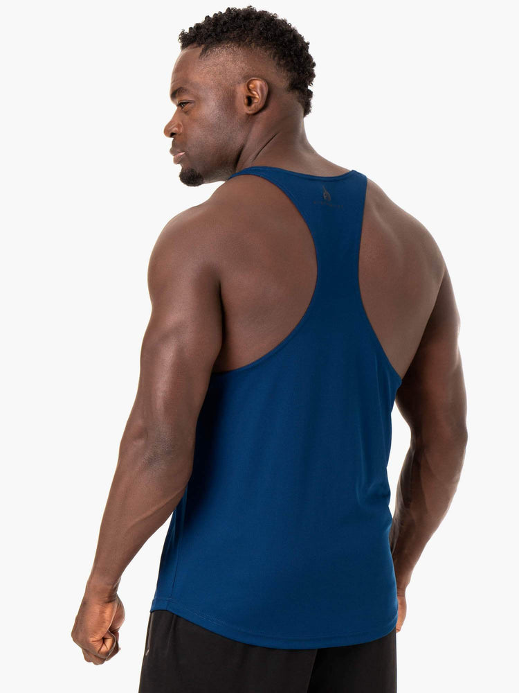 Tank Top Ryderwear Define Mesh T-Back Hombre Azules | KCZJR5217