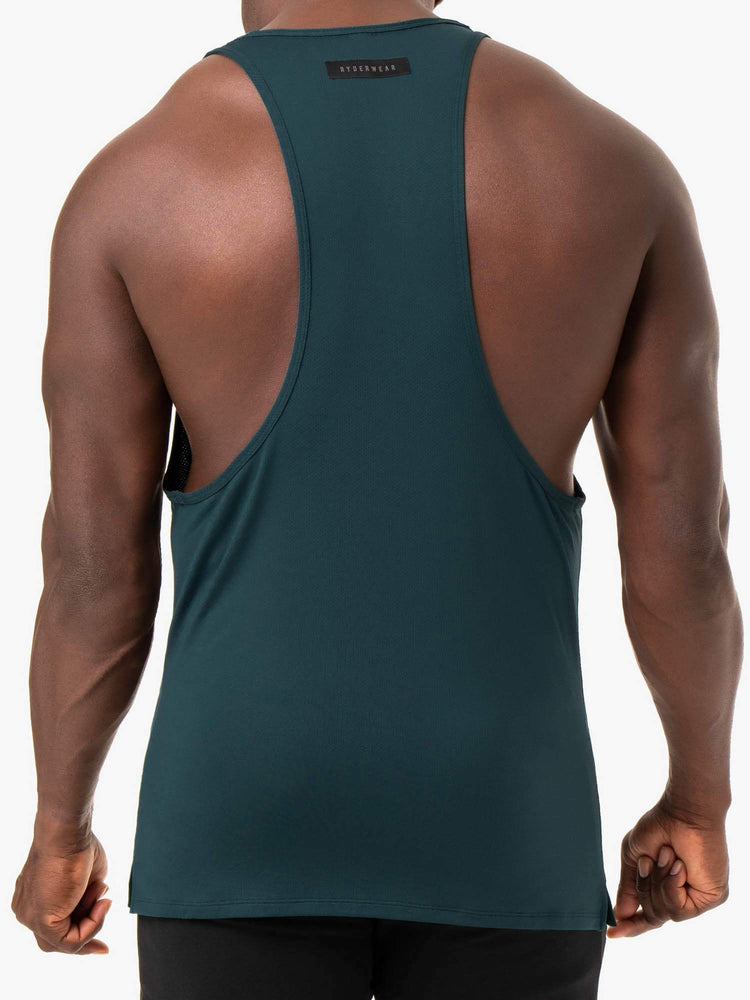 Tank Top Ryderwear Endurance High Rise T-Back Hombre Verdes | DIOYQ1596