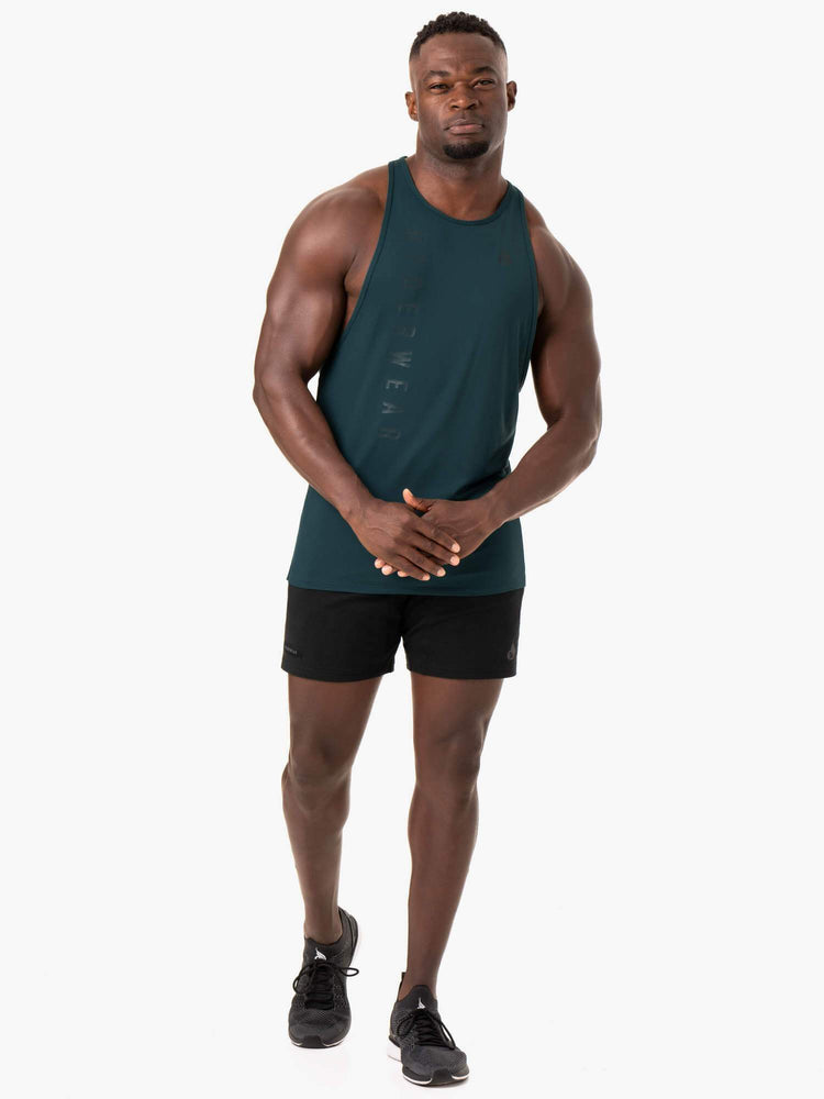 Tank Top Ryderwear Endurance High Rise T-Back Hombre Verdes | DIOYQ1596