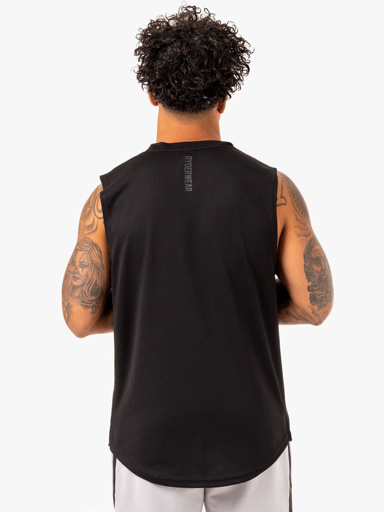 Tank Top Ryderwear Enhance Muscle Hombre Negros | VWCPZ7365