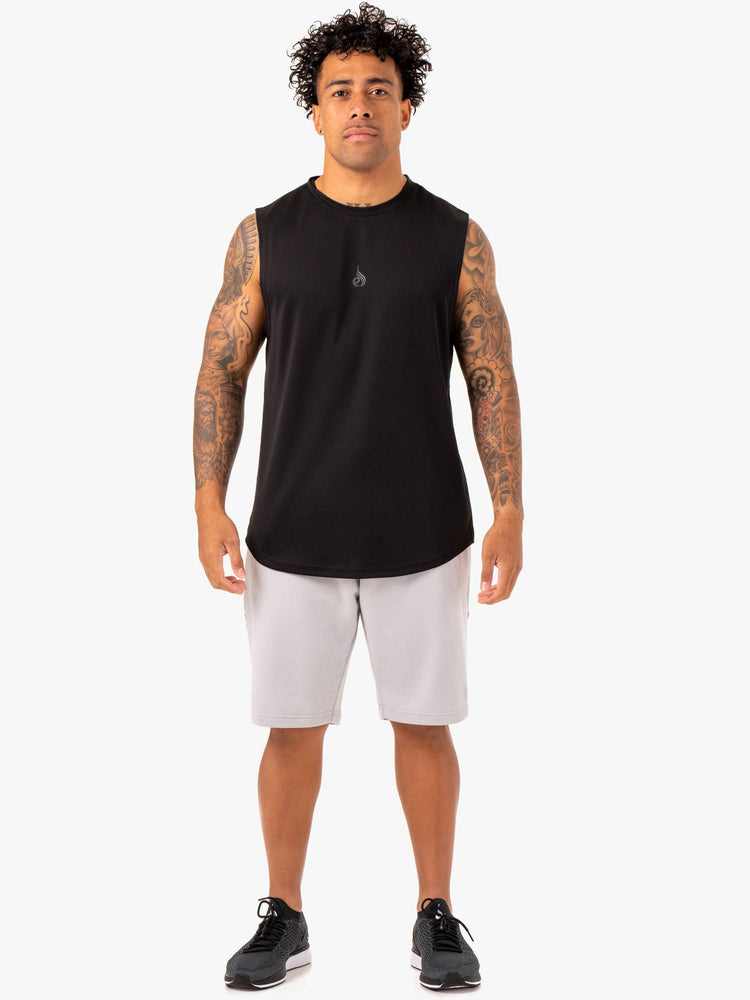 Tank Top Ryderwear Enhance Muscle Hombre Negros | VWCPZ7365