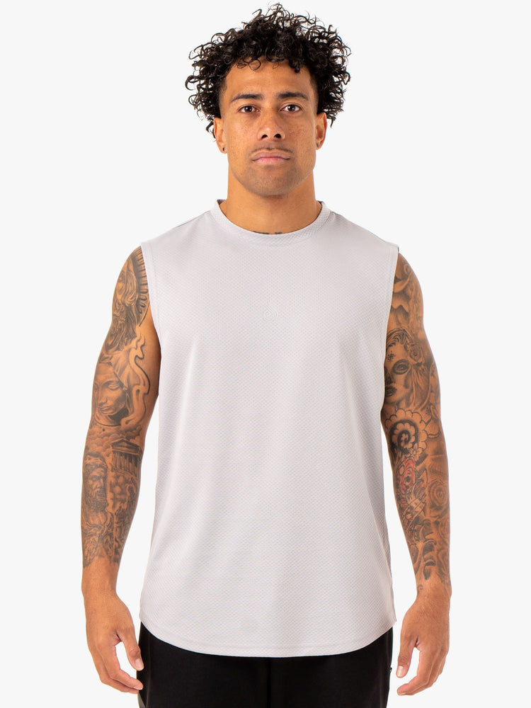 Tank Top Ryderwear Enhance Muscle Hombre Grises | XJLRB9038