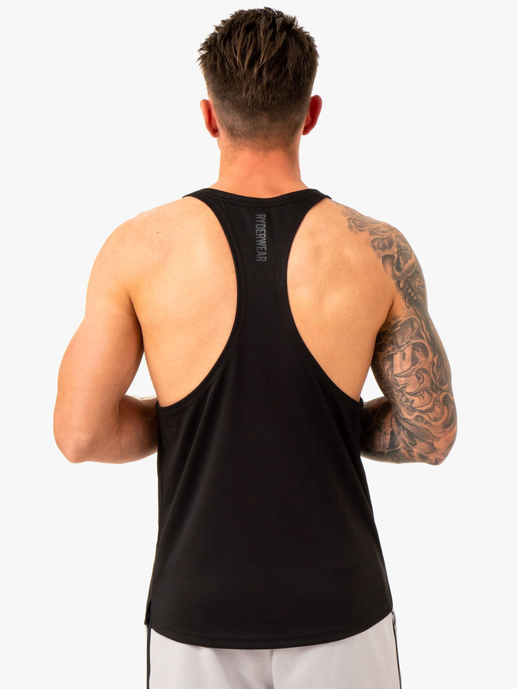 Tank Top Ryderwear Enhance Stringer T-Back Hombre Negros | PSKNM7803