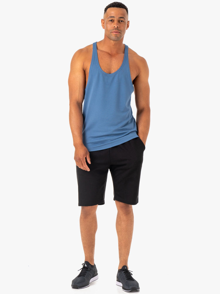 Tank Top Ryderwear Enhance Stringer T-Back Hombre Azules | QOEXA0354