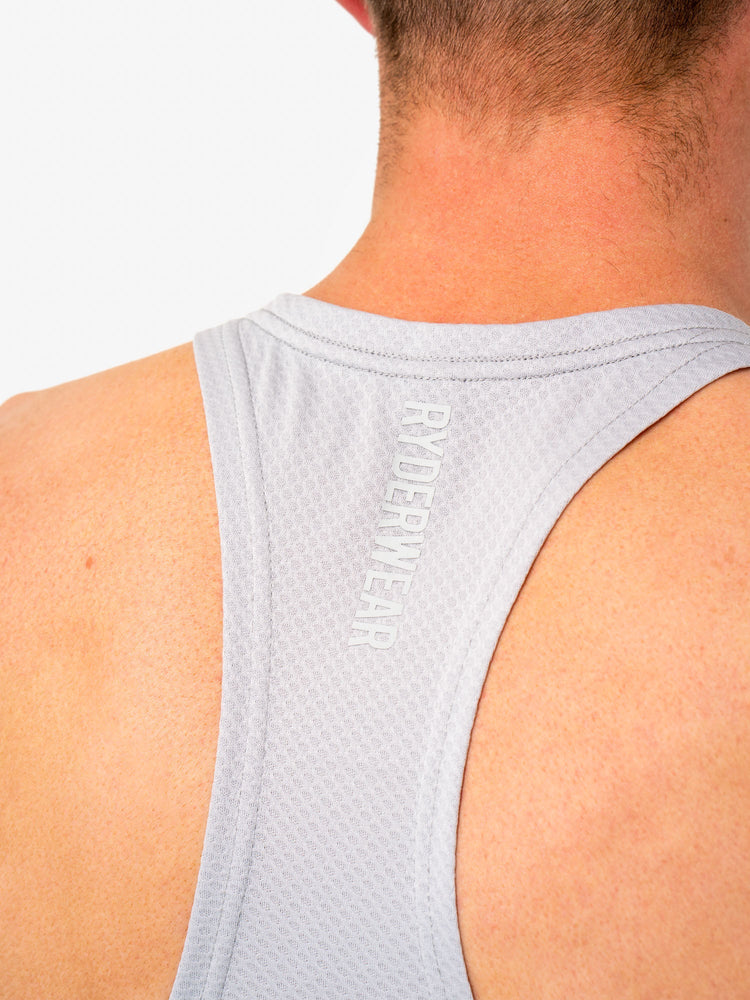 Tank Top Ryderwear Enhance Stringer T-Back Hombre Grises | TZIJM6425