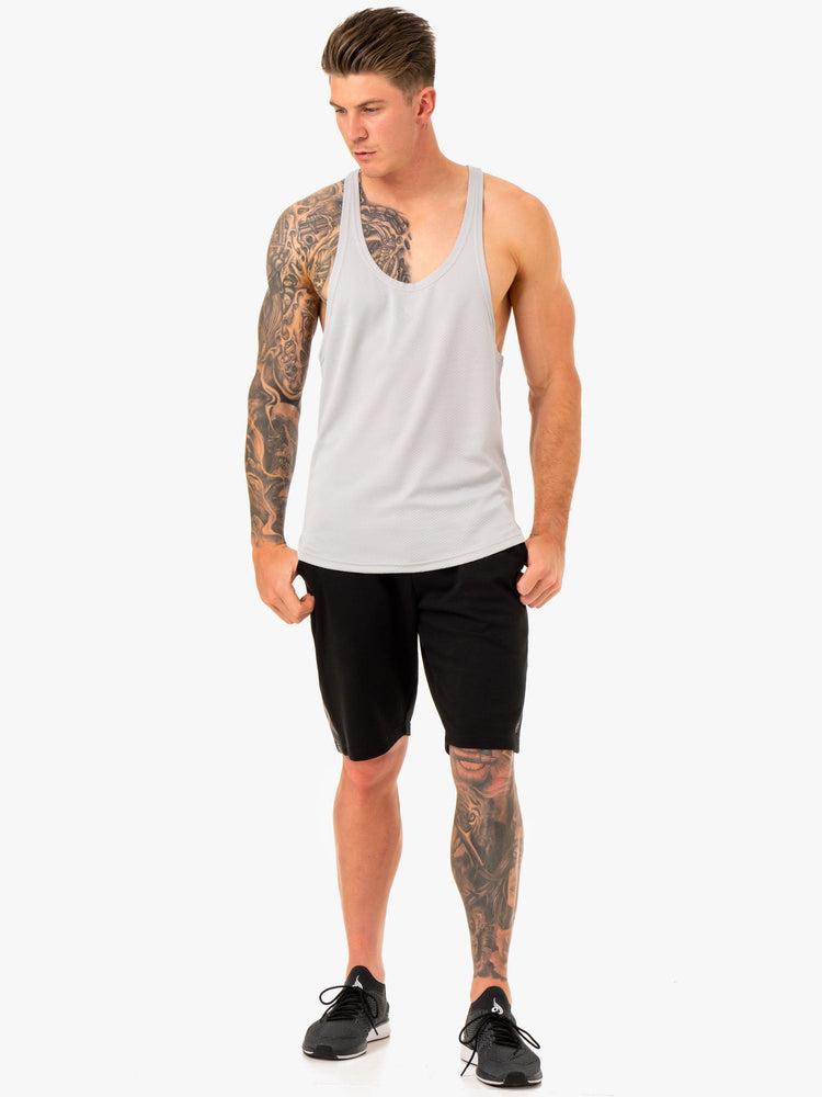 Tank Top Ryderwear Enhance Stringer T-Back Hombre Grises | TZIJM6425