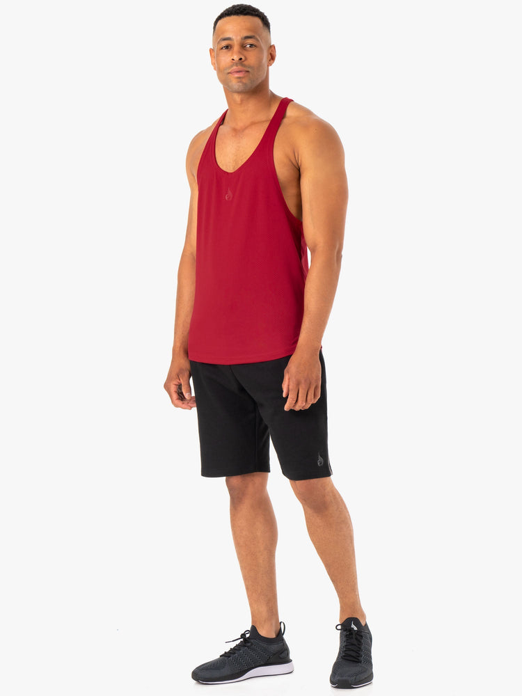Tank Top Ryderwear Enhance Stringer T-Back Hombre Vino | WJBXV2681