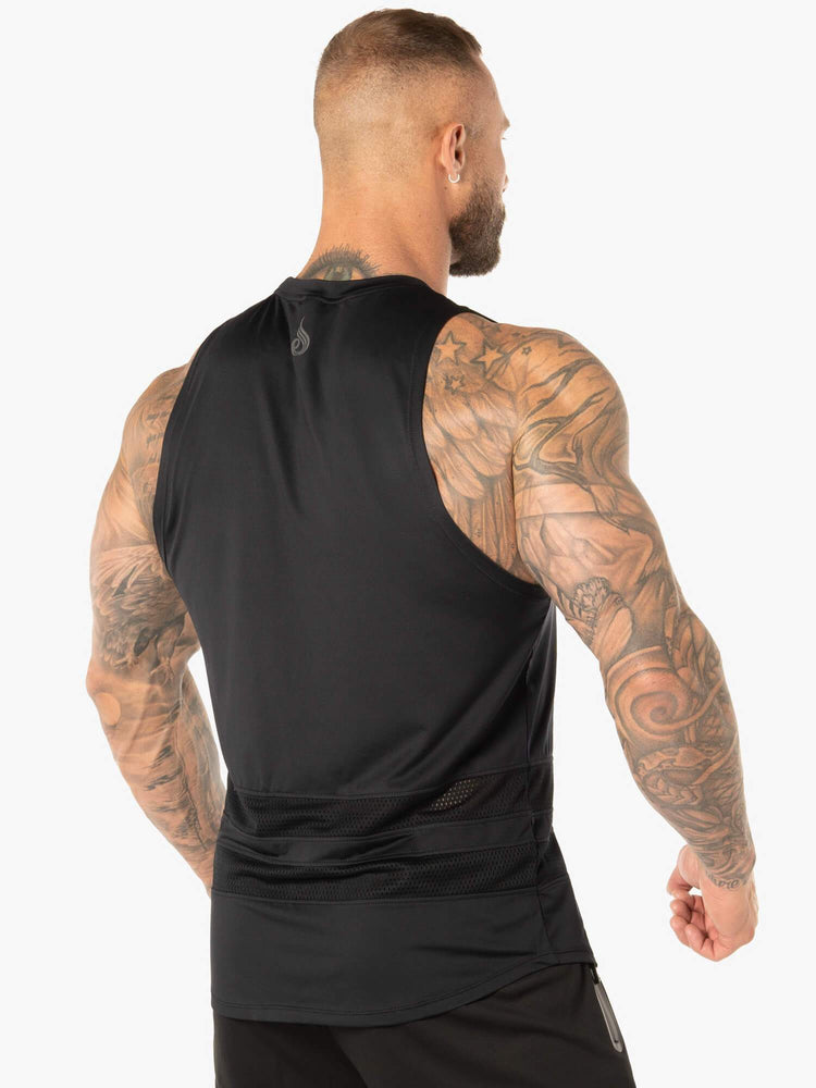 Tank Top Ryderwear Evo Mesh Baller Hombre Negros | FMSLT0847
