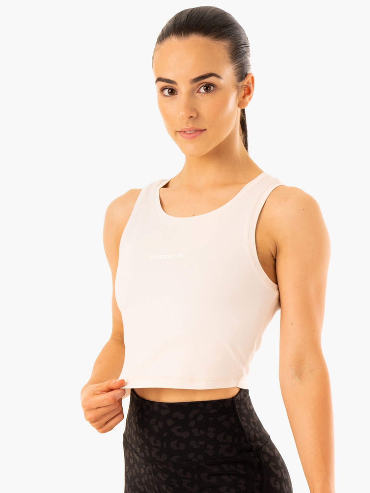 Tank Top Ryderwear Evolution Algodon Mujer Blancos | ARHJG1465