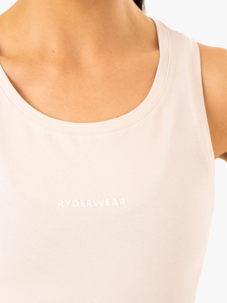 Tank Top Ryderwear Evolution Algodon Mujer Blancos | ARHJG1465