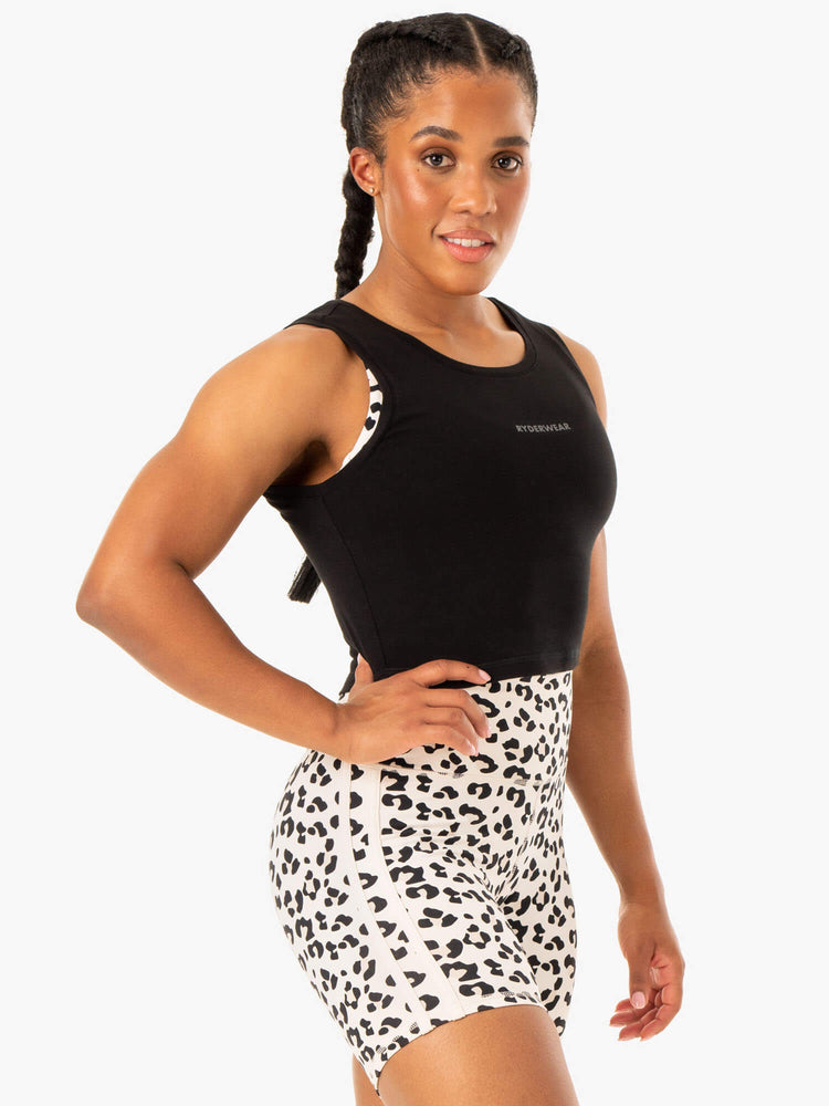 Tank Top Ryderwear Evolution Algodon Mujer Negros | DYZXI8971