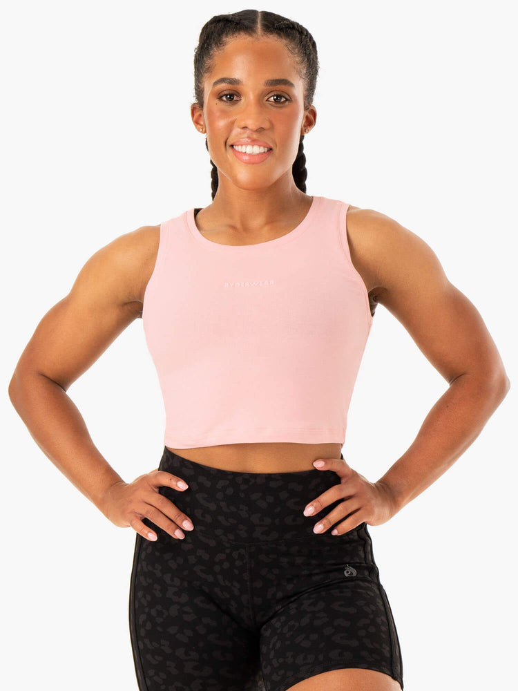 Tank Top Ryderwear Evolution Algodon Mujer Rosas | JLCZM8379