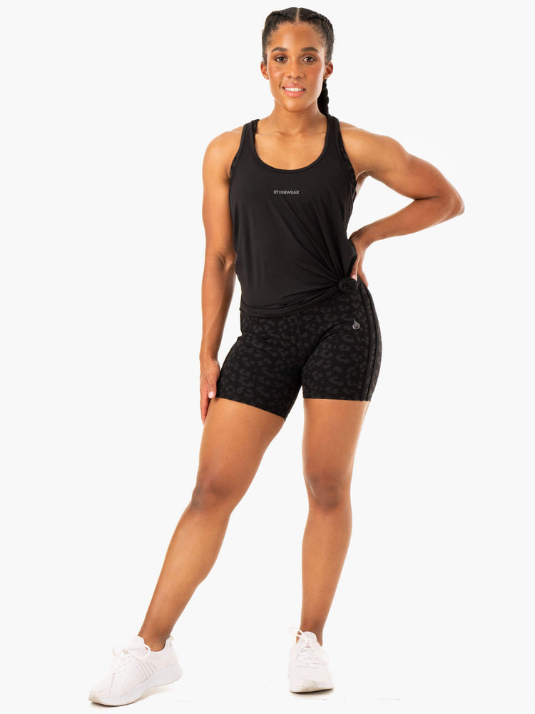 Tank Top Ryderwear Evolution Racer Back Mujer Negros | KYIAR2864