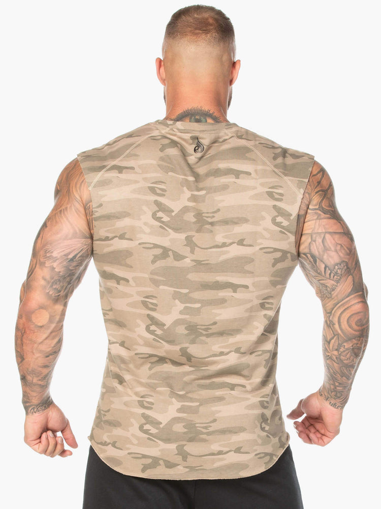 Tank Top Ryderwear Fleece Hombre Camuflados | IUVHY1427